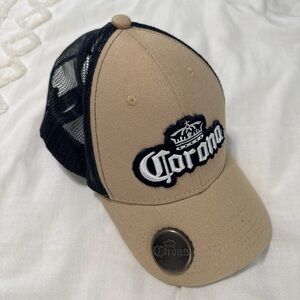 Corona Beige and Navy Trucker Hat